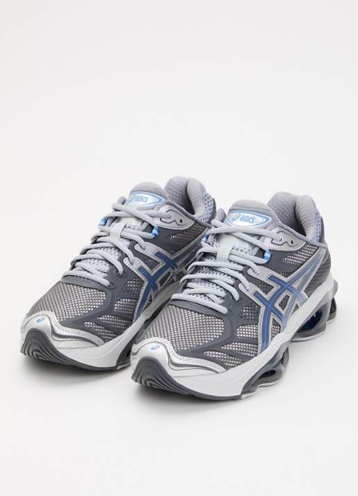 ASICS Heren Gel-Kinetic 2.0 sneaker met mesh details en metallic finish in de kleur Zilver, maat: 44