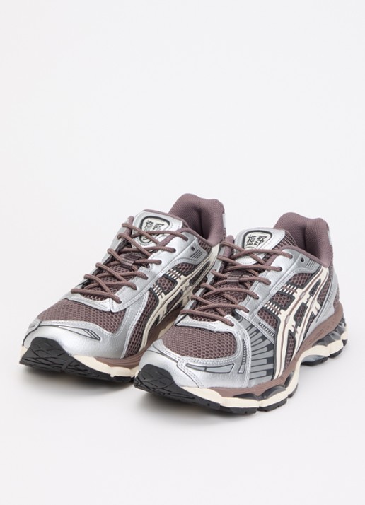 ASICS Heren Gel-Kayano 12.1 sneaker met mesh details in de kleur Gebroken wit, maat: 44