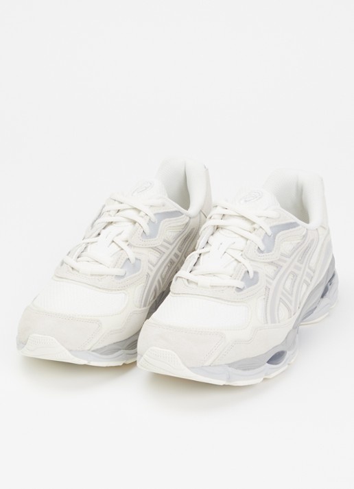 ASICS Heren Gel-Nyc sneaker met suède details in de kleur Gebroken wit, maat: 43.5