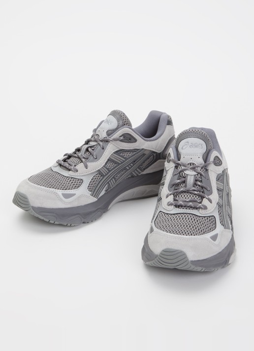 ASICS Heren Gel-Nyc 2.0 sneaker met suède details in de kleur Grijs, maat: 44