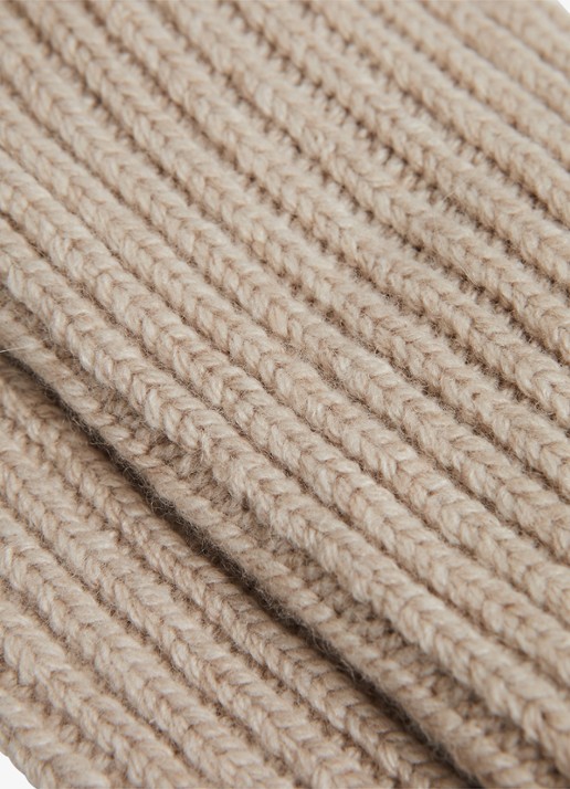 Reiss Dames Carmen sokken in kasjmierblend in de kleur Beige