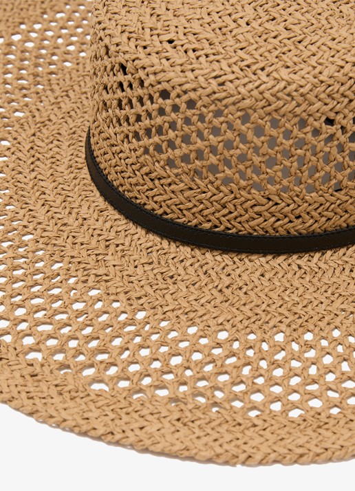 Reiss Dames Astrid hoed van stro in de kleur Naturel