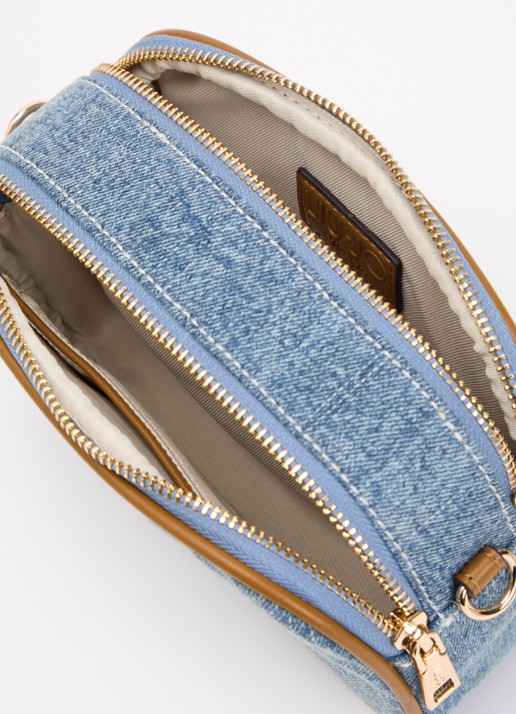 Liu Jo Dames Crossbodytas van denim met afneembare schouderriem in de kleur Jeans