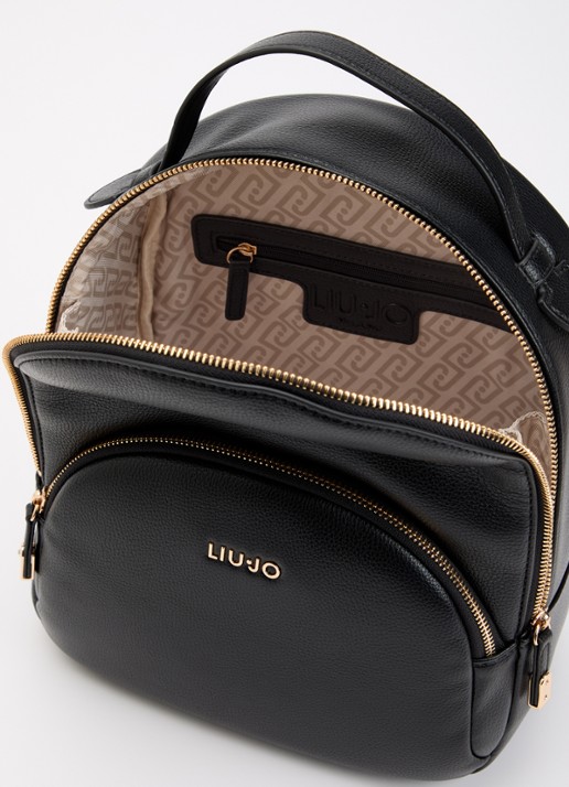 Liu Jo Dames Rugzak met logo in de kleur Zwart
