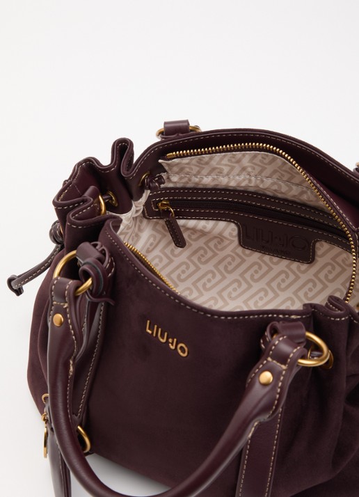 Liu Jo Dames Handtas met afneembare schouderriem in de kleur Aubergine