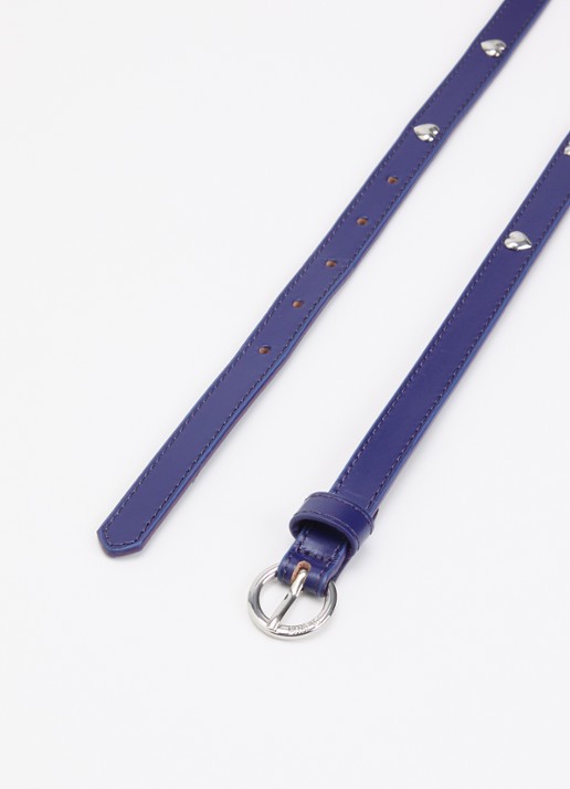 Fabienne Chapot Heren Bold Love riem van leer in de kleur Paars