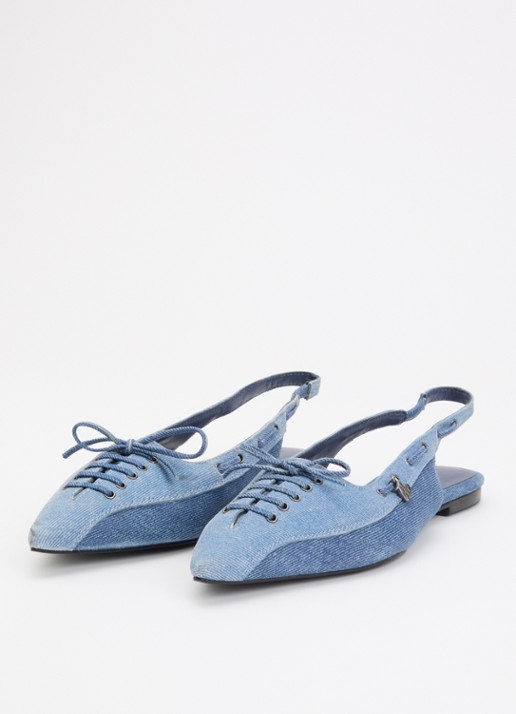 Fabienne Chapot Dames Sailor slingback met strikdetail in de kleur Indigo