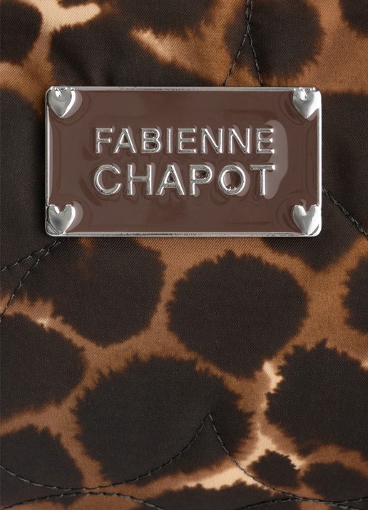 Fabienne Chapot Dames Taffy schoudertas met dierenprint in de kleur Lichtbruin