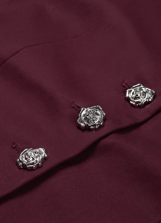 Fabienne Chapot Dames Colombine blazer met strikdetail in de kleur Bordeauxrood