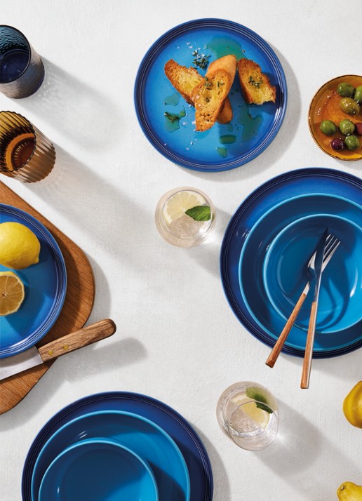 Le Creuset Diep bord 22 cm Royalblauw - Deal