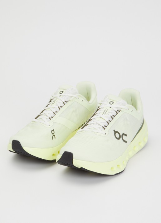 On Heren Cloudsurfer Next sneaker van mesh met logo in de kleur Neongeel, maat: 46