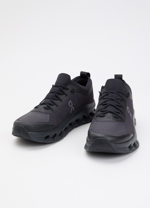 On Heren Cloudtilt Moon sneaker met gebreid bovenwerk in de kleur Zwart, maat: 41