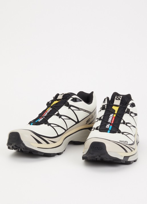 Salomon Heren XT-6 sneaker met details van mesh in de kleur Vanillegeel, maat: 44