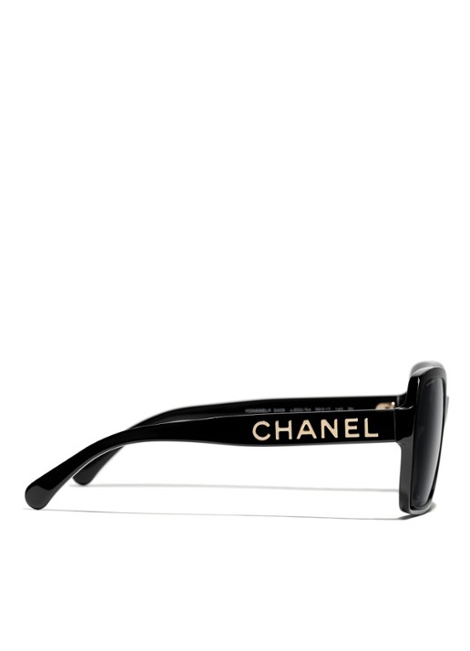 CHANEL Butterfly Dames VIERKANTE ZONNEBRIL Zwart - Deal