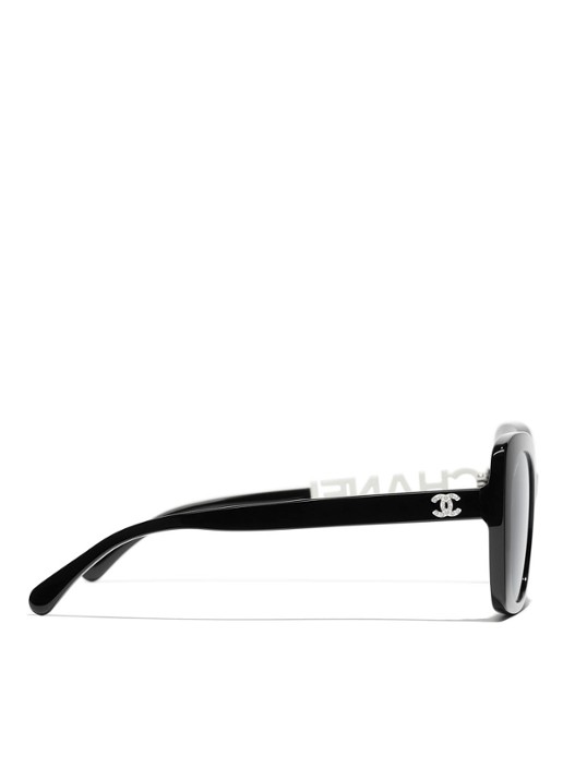 CHANEL Butterfly Dames VIERKANTE ZONNEBRIL Zwart - Deal