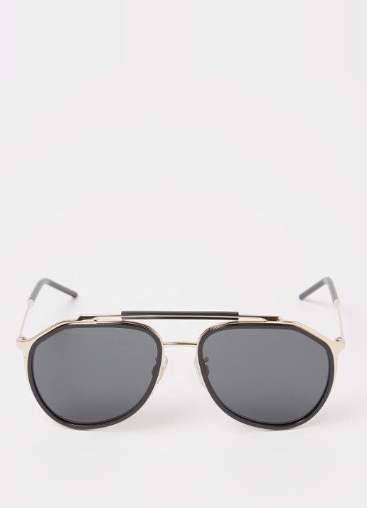 Dolce & Gabbana Aviator Heren Piloten zonnebril DG2277 Goud - Deal