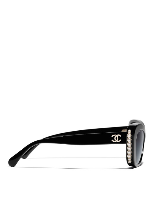 CHANEL Dames CAT EYE ZONNEBRIL Zwart - Deal