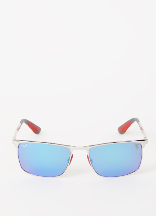 Ray-Ban Heren Ferrari zonnebril RB3726M Zilver - Deal