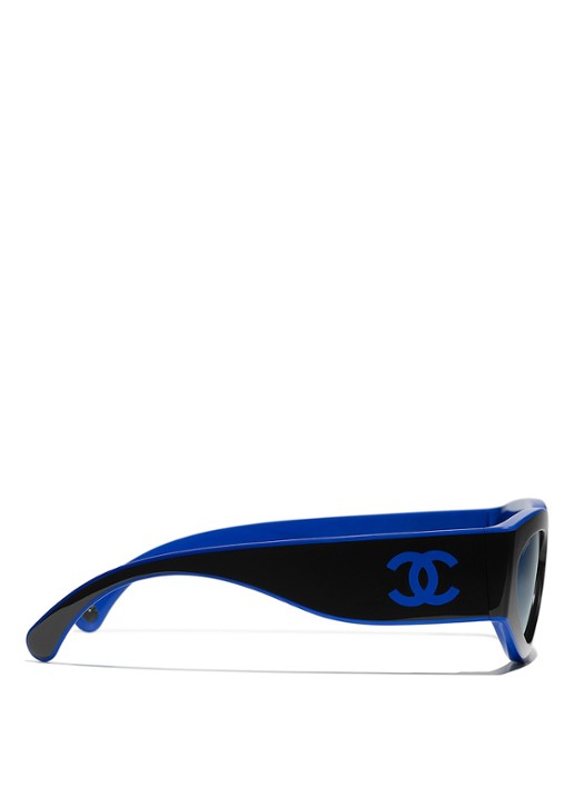 CHANEL Dames CAT EYE ZONNEBRIL Zwart - Deal