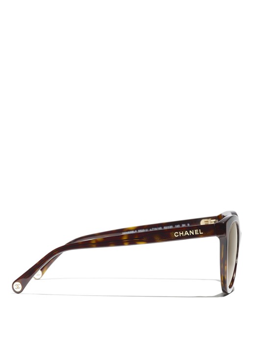 CHANEL Dames PANTO ZONNEBRIL Bruin - Deal