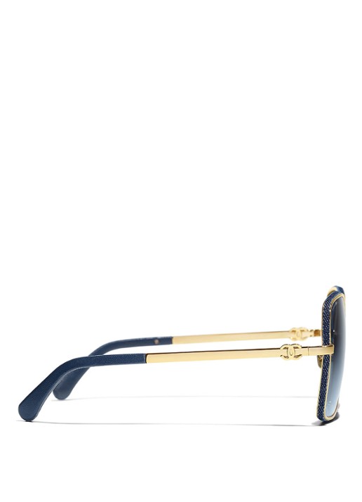 CHANEL Dames VLINDER ZONNEBRIL Goud - Deal