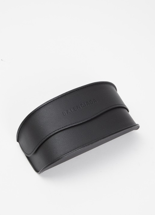 Balenciaga Heren Retro zonnebril BB0384S Zwart
