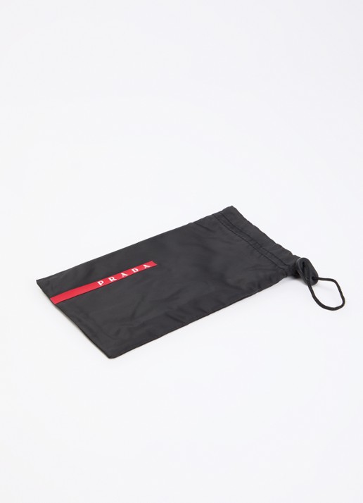 Prada Linea Rossa Heren Shield zonnebril PSB07S Zwart - Deal
