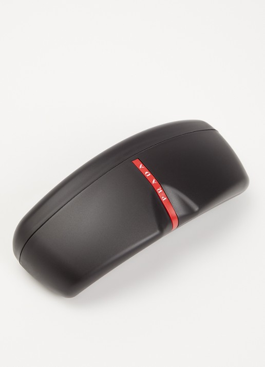 Prada Linea Rossa Heren Piloten zonnebril PS B51S Zwart - Deal