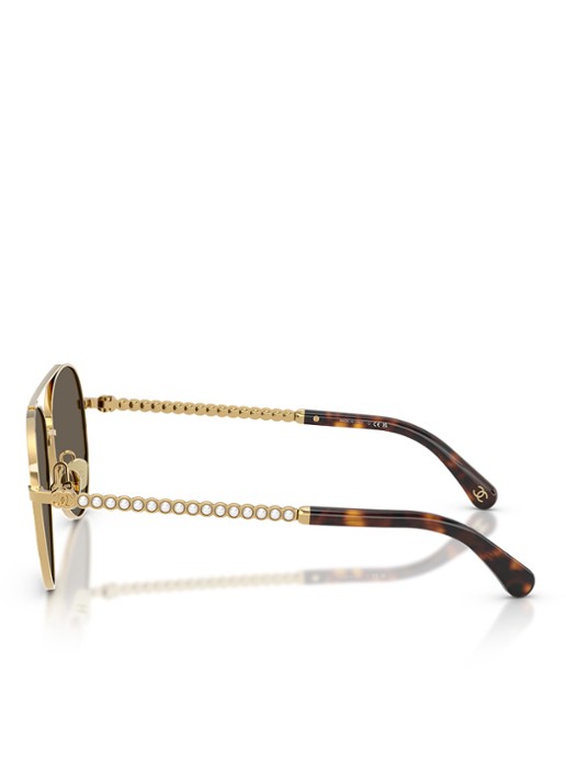 CHANEL Dames PILOTEN ZONNEBRIL Goud - Deal