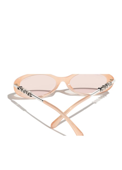 CHANEL Dames OVALE ZONNEBRIL Oranje - Deal