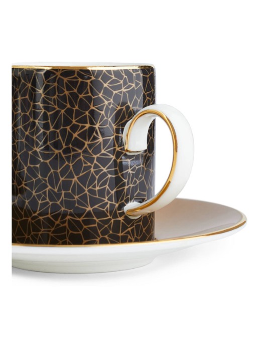Wedgwood Gio Gold espressokopje met schotel set van 4 Gold - Deal