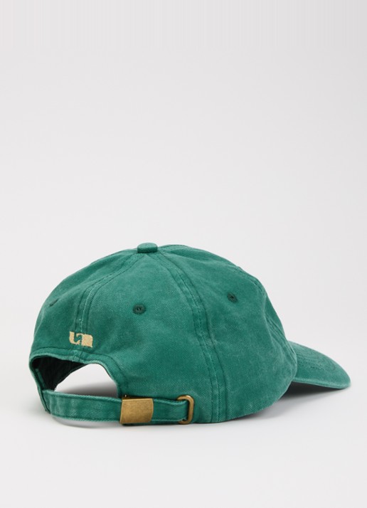 Laagam Dames Pet met logoborduring in de kleur Groen, maat: One Size
