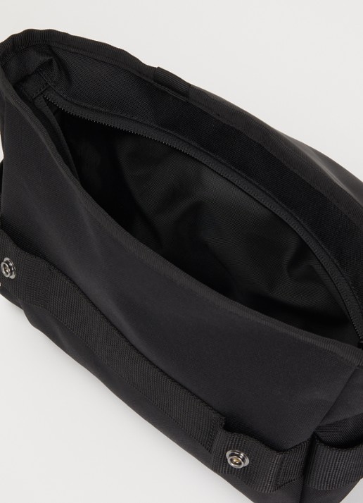 Carhartt WIP Heren Kyle schoudertas van canvas met logo in de kleur Zwart, maat: One Size