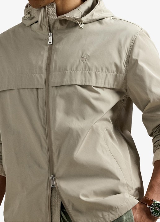 Ralph Lauren Heren Jack met capuchon en steekzakken in de kleur Classic Stone / Beige