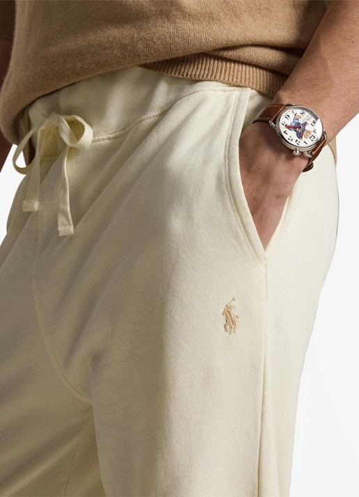 Ralph Lauren Heren Straight fit joggingbroek met steekzakken in de kleur Clubhouse Cream-2YGB