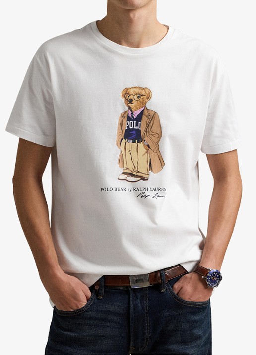 Ralph Lauren Heren T-shirt met logoprint in de kleur White / Wit