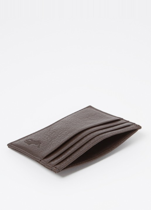 Ralph Lauren Heren Pasjeshouder van leer in de kleur Brown