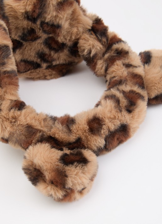 Barts Dames Beriberi oorwarmers van imitatiebont in de kleur Bruin, maat: One Size