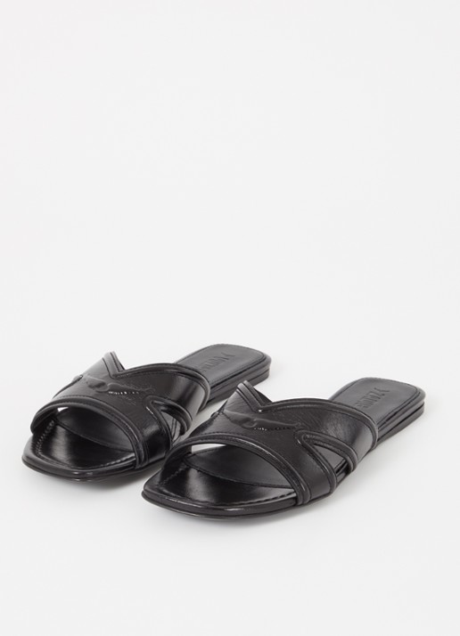 Zadig&Voltaire Dames Azora sandaal van leer in de kleur Zwart
