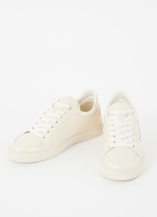 Zadig&Voltaire Dames Fly On Vintage sneaker van leer in de kleur Ivoor
