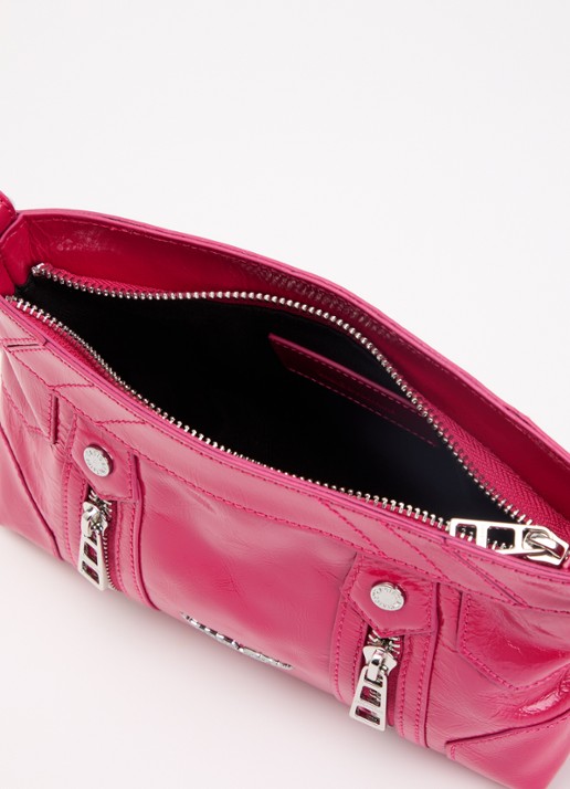 Zadig&Voltaire Dames Sunny Mood crossbodytas van leer met structuur in de kleur Roze