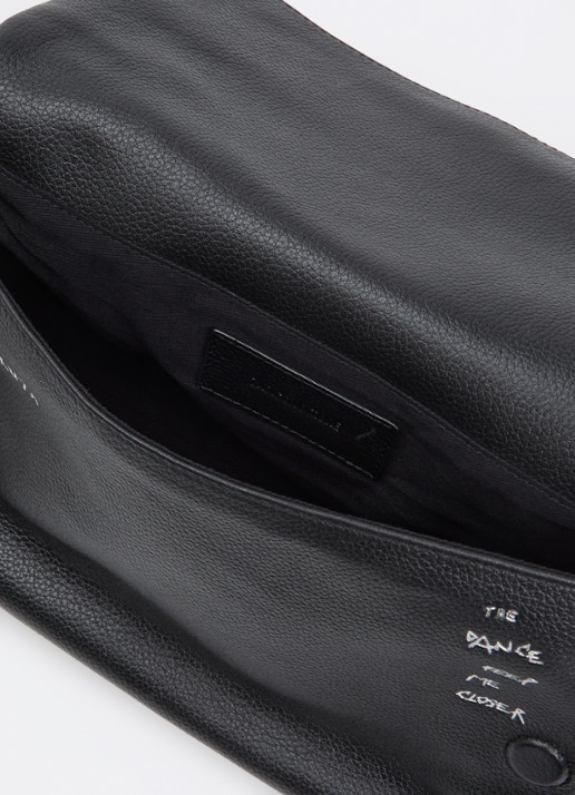 Zadig&Voltaire Dames Rocky II schoudertas van leer met verstelbare schouderriem in de kleur Zwart