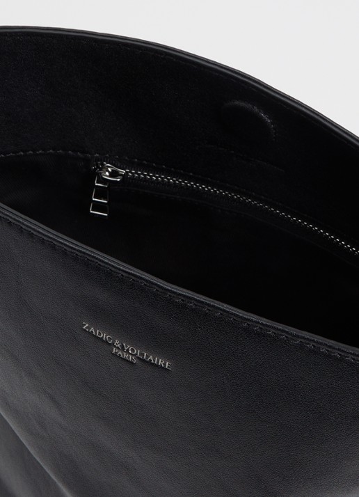 Zadig&Voltaire Dames Baby Jane crossbodytas van leer in de kleur Zwart