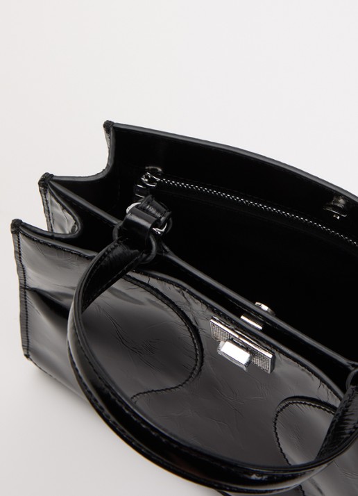 Zadig&Voltaire Dames Jack Mini handtas van leer met afneembare schouderriem in de kleur Zwart