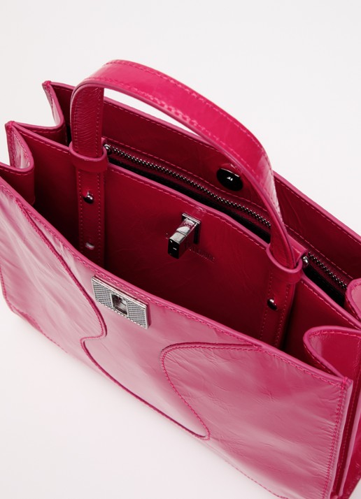 Zadig&Voltaire Dames Jack Mini handtas van leer met afneembare schouderriem in de kleur Oudroze