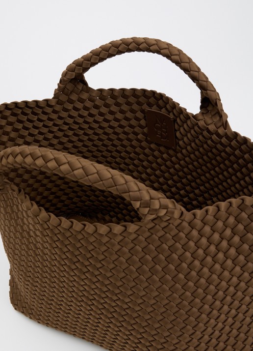 Naghedi Dames St Barths Medium shopper met uitneembaar etui in de kleur Lichtbruin, maat: 1SZ