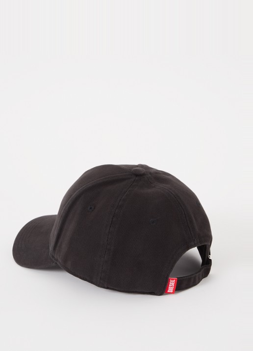 Diesel Heren Pet met logo in de kleur Zwart