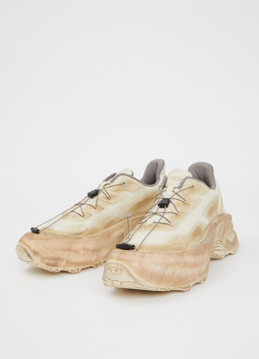 Diesel Heren D-Cage Runner sneaker met mesh details in de kleur Beige