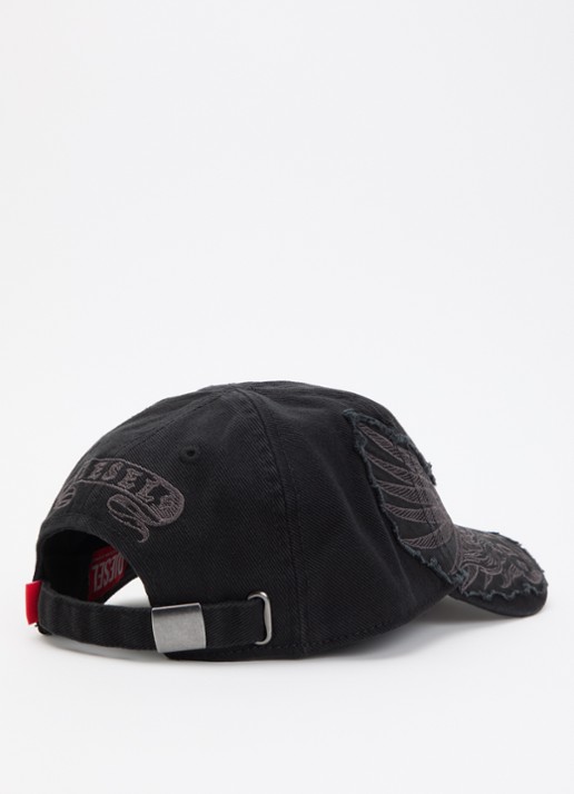 Diesel Heren C-Phenix pet met logo in de kleur Zwart