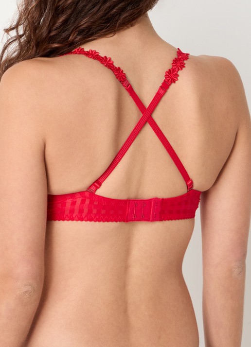 Marie Jo Dames Avero voorgevormde beugel bh met bloemborduring in de kleur Rood